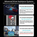 High-quality 26 cm 4K dash cam with ADAS, Wireless CarPlay, Android Auto, GPS, and 5G WiFi, with 128gb of storage
