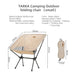 Ultralight and durable camping chair with high-strength aluminium frame
