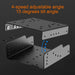 Compact and lightweight gaming steering wheel bracket for easy integration