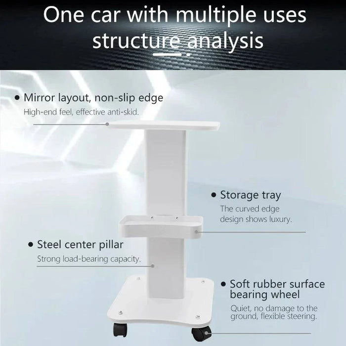 Spacious storage structure with a convenient tray for organising beauty liquids