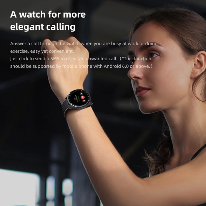Smart Sports Watch with Bluetooth Calling & 70 Modes – Black