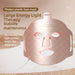 LED light therapy mask with red, infrared, blue, and yellow LED therapy