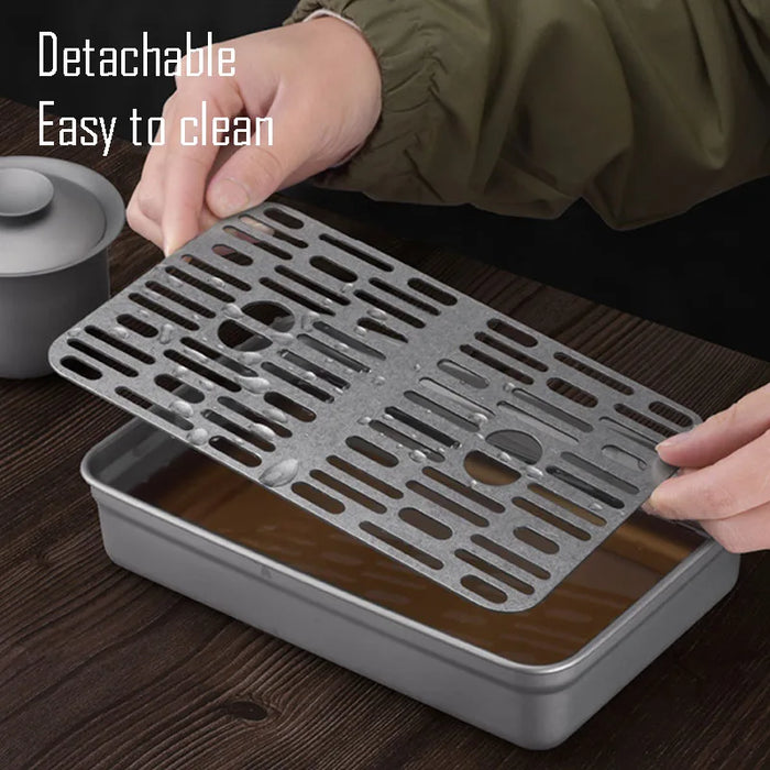 Outdoor Pure Titanium Tea Tray – Ultra-Light & Durable