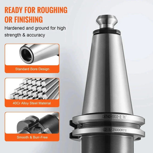 CAT40 FMB Collet Holders for stability and long service life