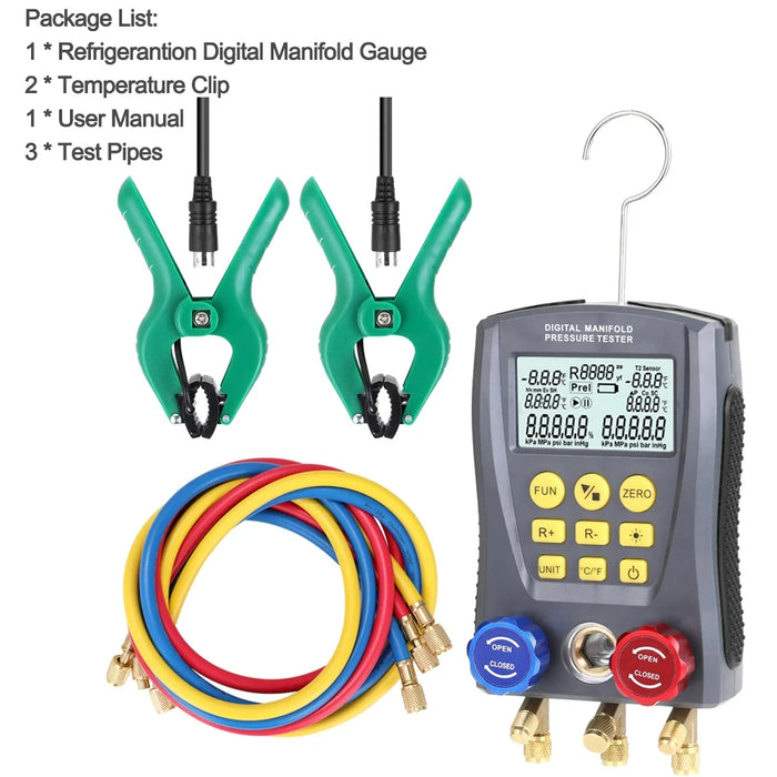 Multi-Mode Function for Pressure and Vacuum Testing in Refrigeration Systems
