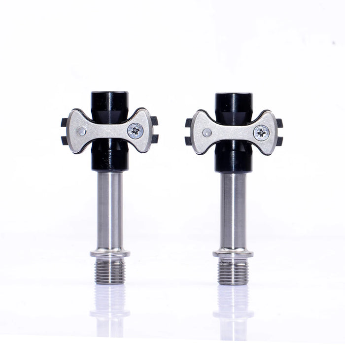 Black titanium axle ultra-light self-locking road bike pedals for cyclists