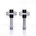 Black titanium axle ultra-light self-locking road bike pedals for cyclists