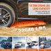 Traction boards made of durable red PP material for off-road vehicles