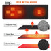 Compact and lightweight outdoor electric heating pad for easy transportation