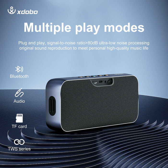 Waterproof Blue Outdoor Bluetooth Speaker with TWS Function