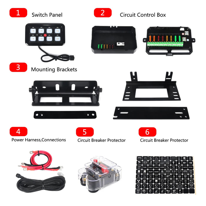 IP65 Waterproof LED Switch Panel for reliable performance
