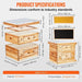 Transparent Acrylic Panels for Easy Observation of Bee Activity Bee Hive Deep Box Starter Kit