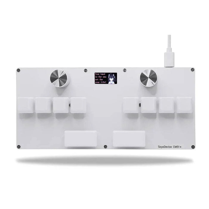 Compact and durable white mechanical keyboard with Gateron White axis body