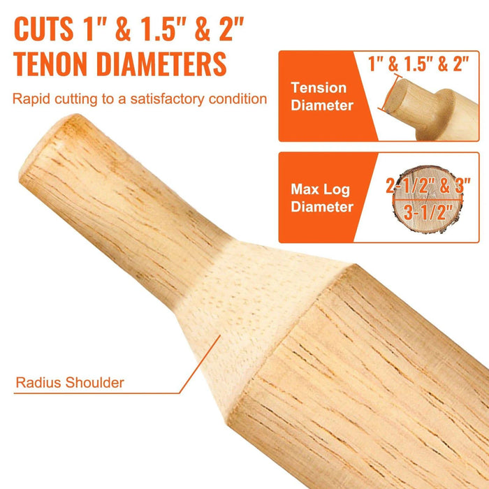  Versatile tool for creating strong joints in log furniture and doors 