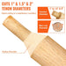  Versatile tool for creating strong joints in log furniture and doors 
