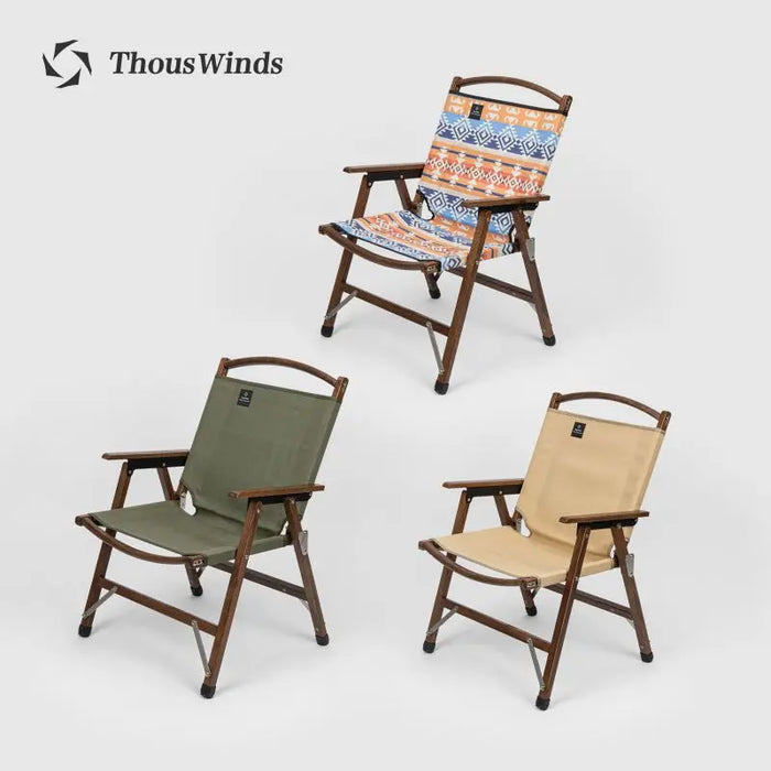 Portable Solid Wood Camping Chair Folding Outdoor TW9067-B