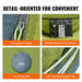 4-person pop up camping tent with door and window, easy setup, waterproof