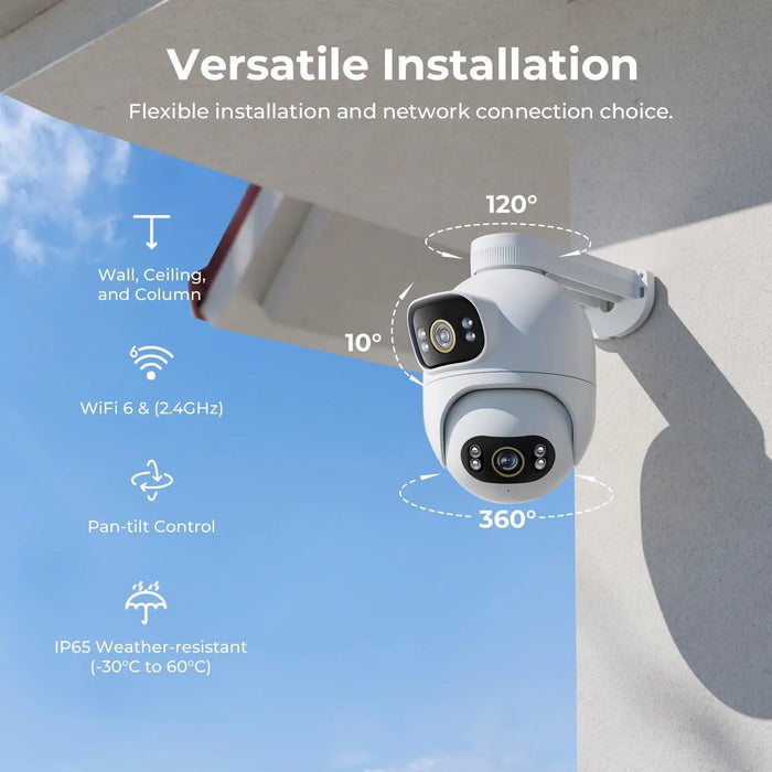Dual 3K Outdoor WiFi Security Camera