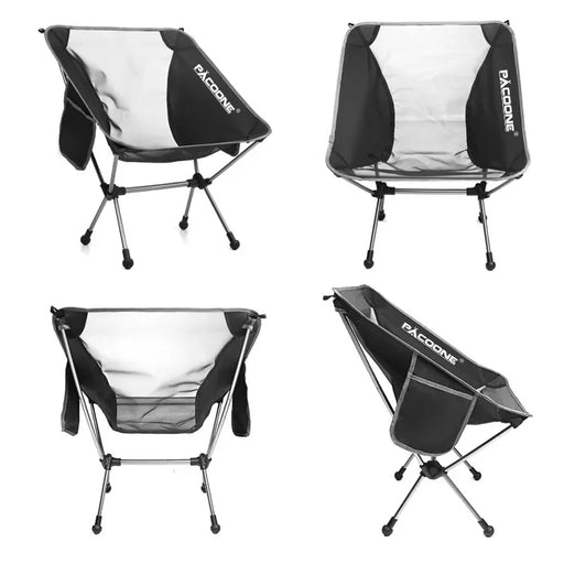 ultralight camping folding chair with breathable mesh sides for ventilation