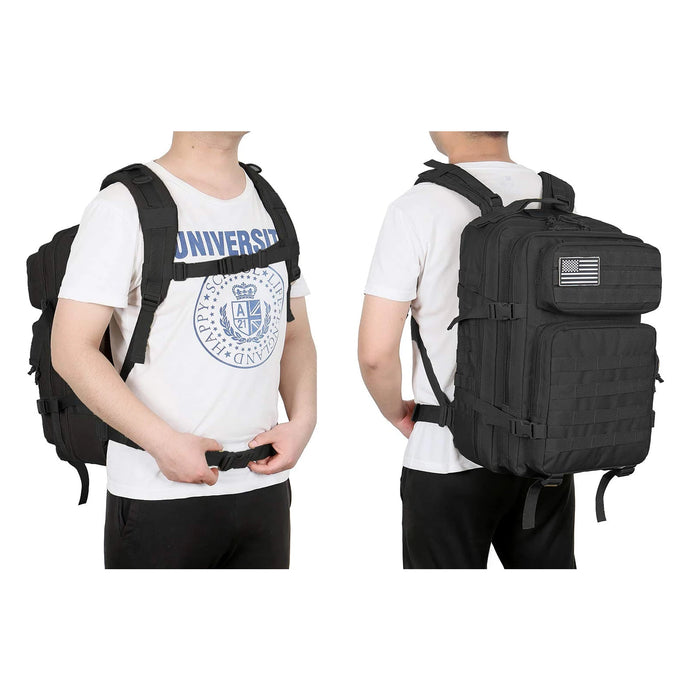 Tactical backpack made from high-quality polyester for rough weather and tough environments