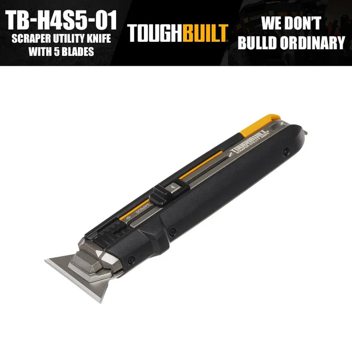 Scraper Utility Knife with 5 Universal Blades Included