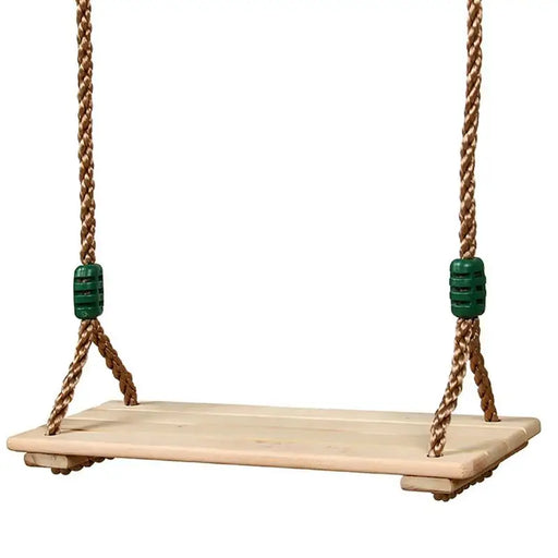 
Wooden swing seat with smooth polished surface for indoor or outdoor use