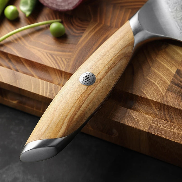 Sharp Damascus Steel Chef Knife for Kitchen