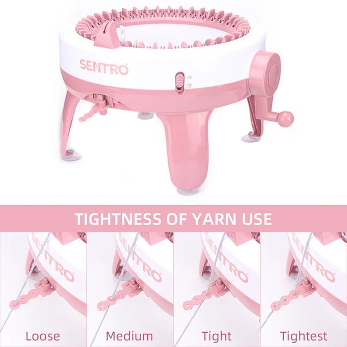 Beginner-friendly hand knitting machine for kids and adults