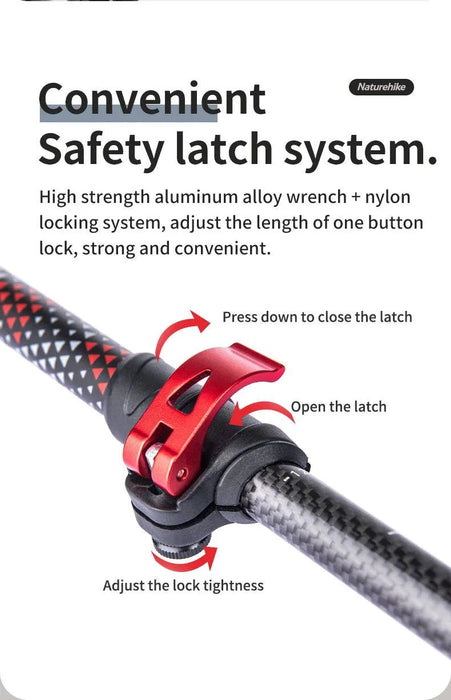 Adjustable Carbon Fiber Hiking Sticks ideal for challenging outdoor adventures