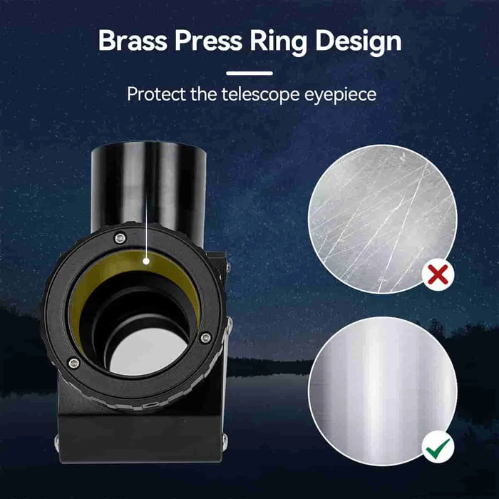 1.25-inch Telescope Diagonal Mirror with Fast Clicklock Clamp