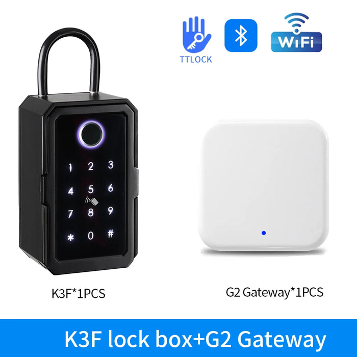 Smart Outdoor Key Safe with Fingerprint & App Control