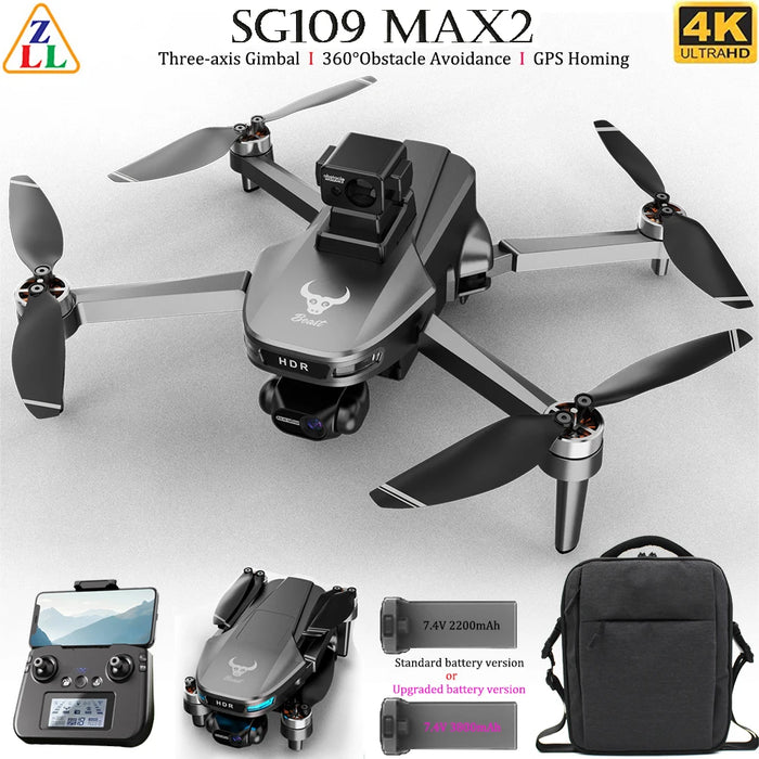 4K GPS Drone with 3-Axis Gimbal and Obstacle Avoidance