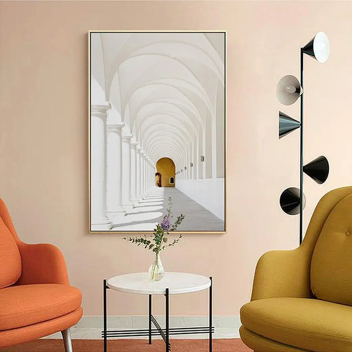 50x70cm Framed Canvas Wall Art – Elegant Hallway Decor