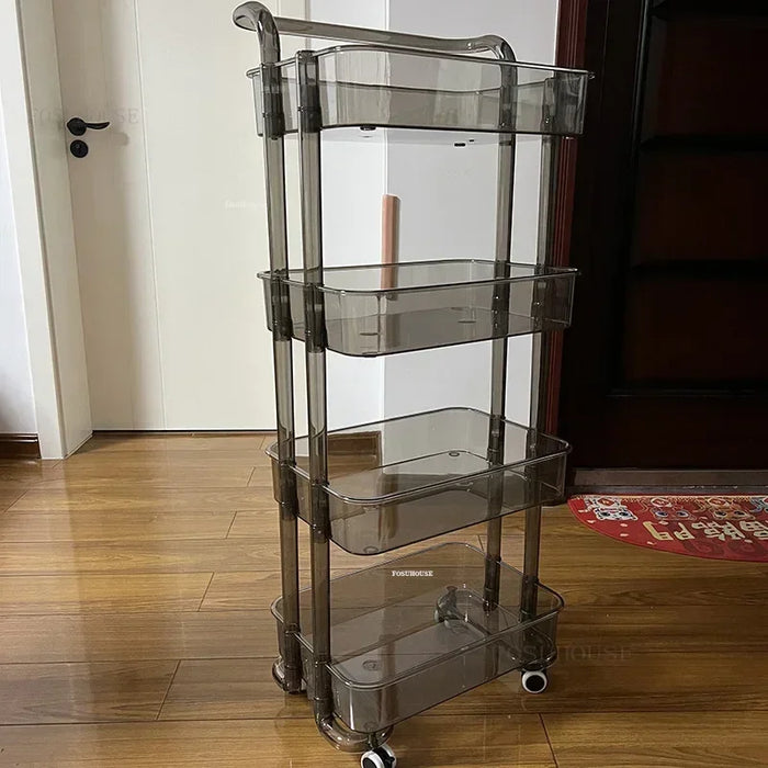 Multi-Tier Rolling Organizer Cart for Kitchen, Bathroom & More 4 layers-green