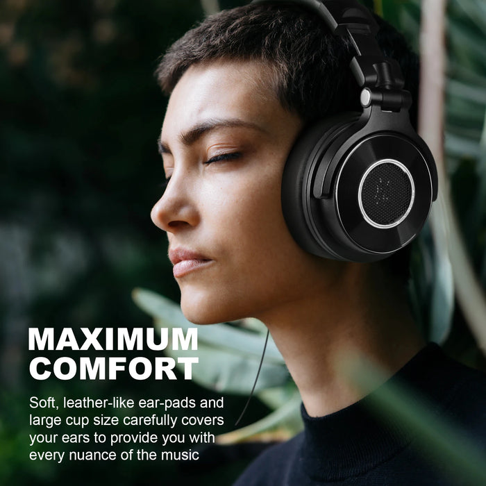 Hi-Fi Wired Studio Headphones with Memory Foam Cushions