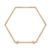 Hexagonal wooden arch for creating an elegant backdrop for weddings