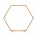 Hexagonal wooden wedding ceremony arch with weight capacity of 5kg