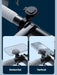Black aluminum motorcycle handlebar phone mount with quick attach/detach feature