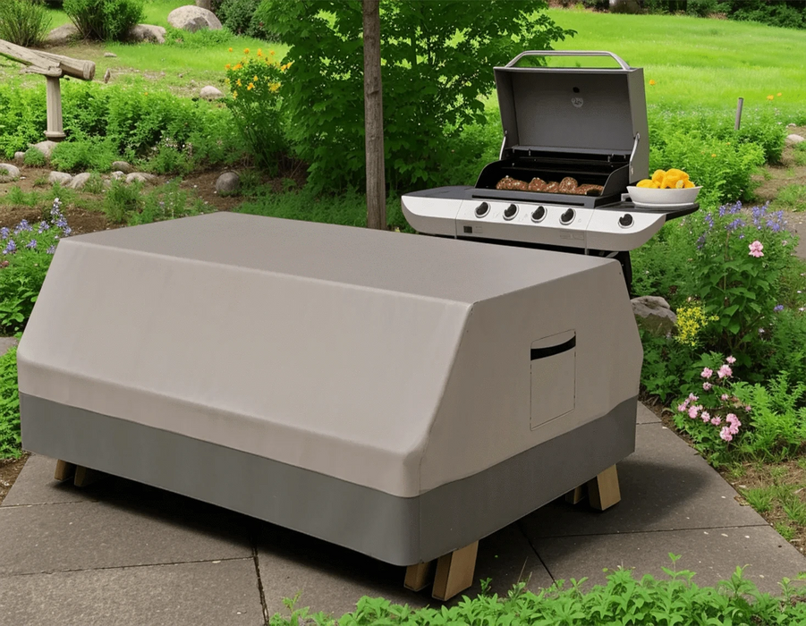 water-resistant and dustproof 100% polyester picnic table cover