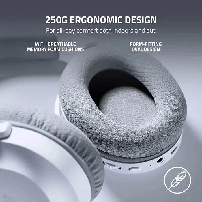 Black Wireless Bluetooth Headset with USB-C Mic for Gamers