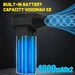 Handheld Mini Turbo Jet Fan 180,000RPM, Powerful Air Blower & Compressed Air Duster for Car, PC, Home - Black