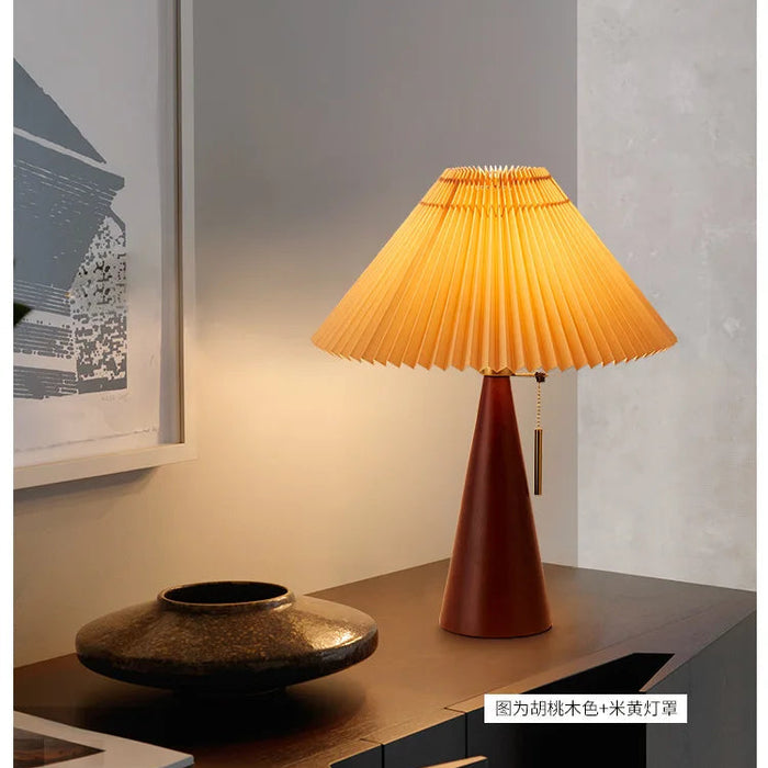 Decorative Wooden Desk Lamp for Bedroom or Study
