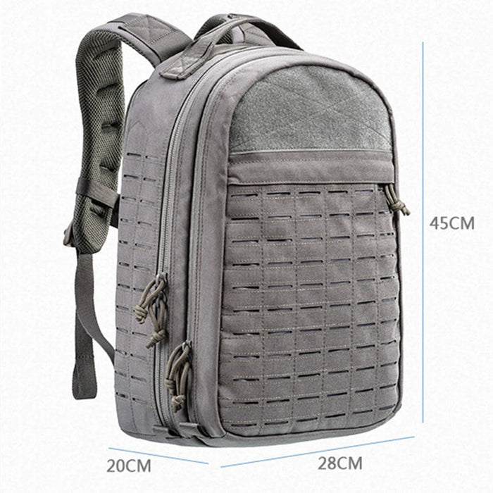 Gray 35L Outdoor Sports Backpack – MOLLE Compatible