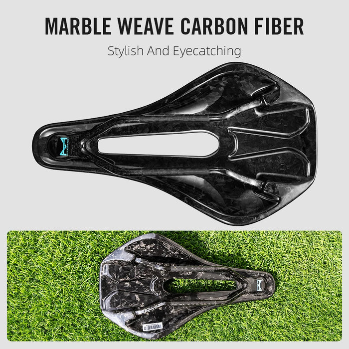 Reliable Oval Rails: EVA Finish Ultralight Carbon Bicycle Saddle 105g for MTB and Road Bike
