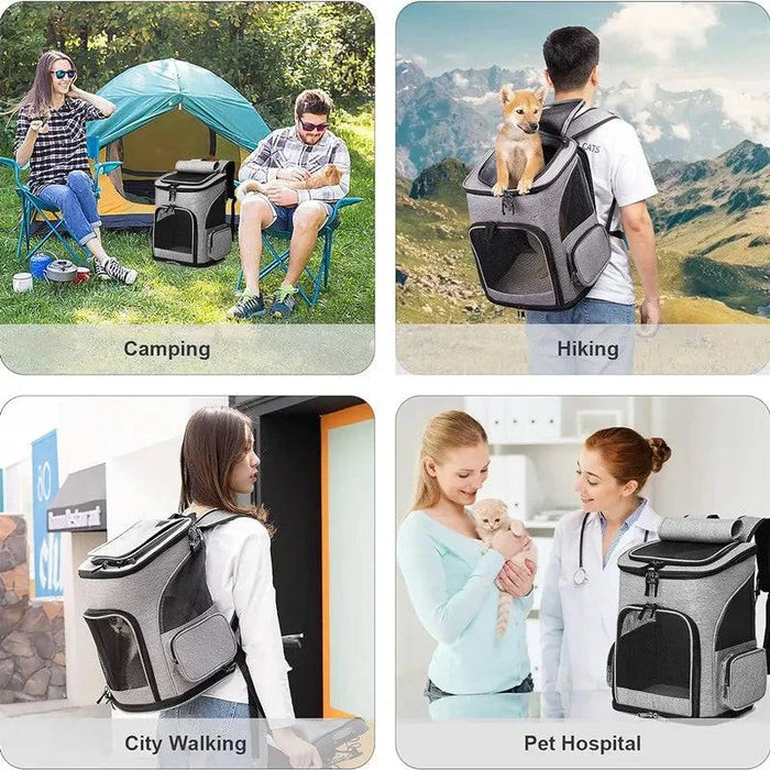 Spacious interior with expandable sides for ample room for pets