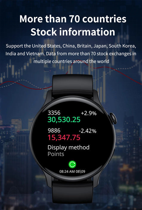  NFC Smart Watch Package with Wireless Charger and User Manual 