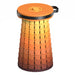 Orange Camping Stool made from durable PP material, easy to carry