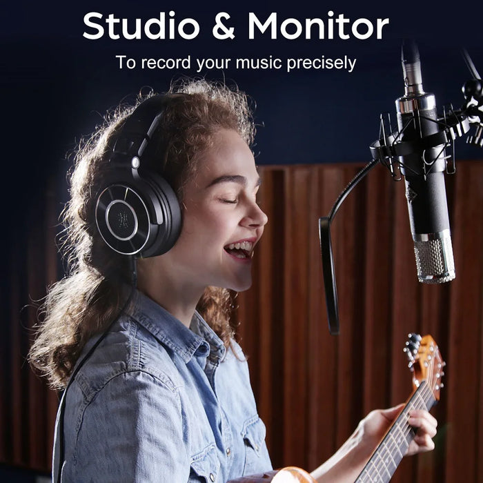 Hi-Fi Wired Studio Headphones with Memory Foam Cushions