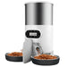 Smart automatic pet feeder with timer and app control for scheduling meals