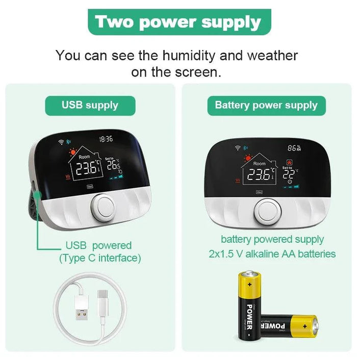 Battery or USB Powered for flexible installation options